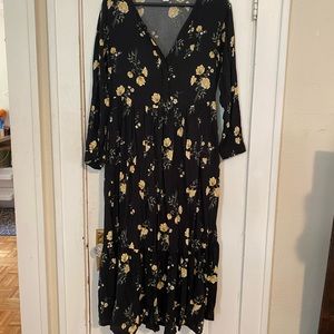 Old Navy Floral Long Sleeve Smock Dress